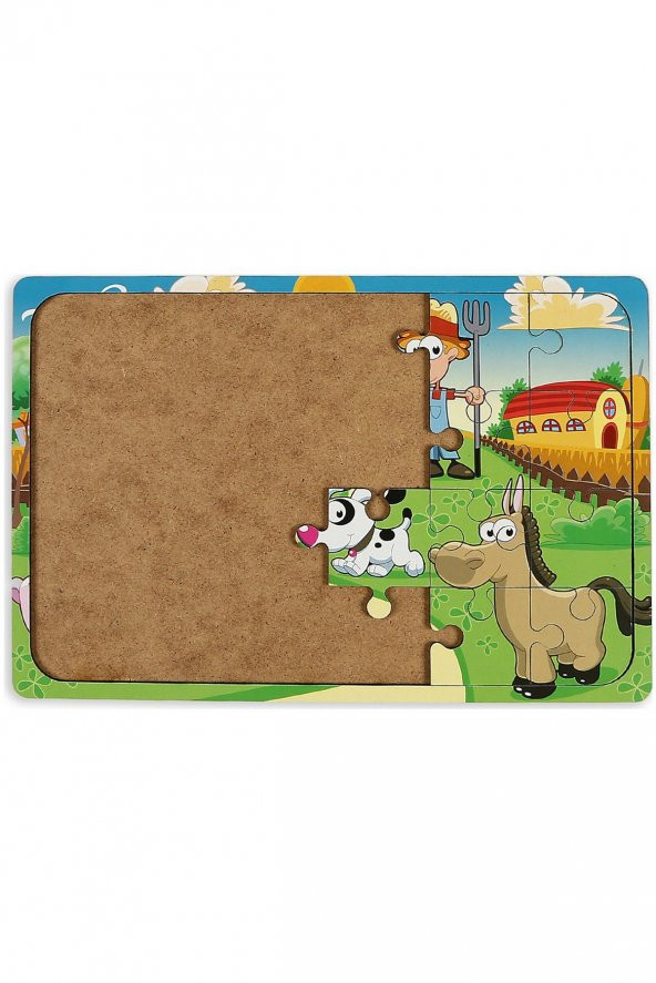 Çiftliğim 24 Parça Ahşap Puzzle - 4