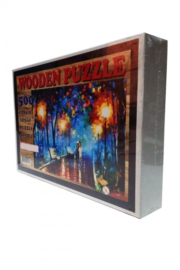 500 Parça Ahşap Puzzle - Parkta Yürüyüş Yapboz - Ücretsiz Kargo - 2
