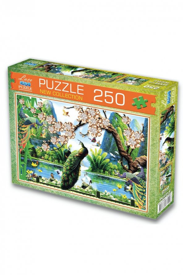 250 Parça Tavus Kuşu Puzzle Yapboz - Ücretsiz Kargo