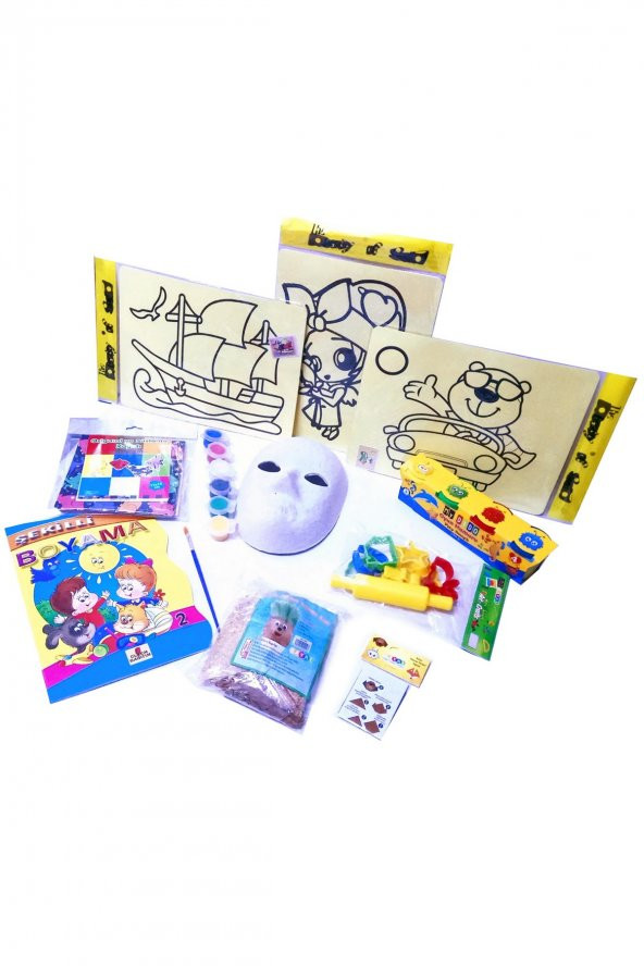 Evde Kal Çocuk Aktivite Paketi 2 - Kum Boyama - Origami, Çim Adam - 3