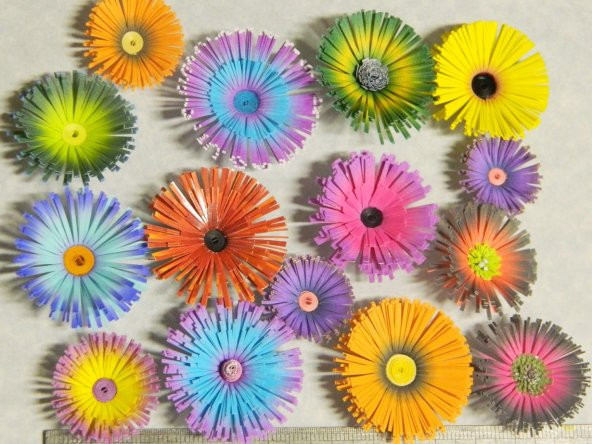 Hayal Mor-Pembe / Lacivert-Pembe Renk Geçişli Quilling Kağıdı - 4