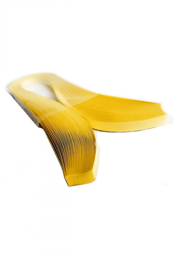 Hayal 1x50cm Quilling Kağıdı - Koyu (Altın) Sarı Renk 100 Adetli