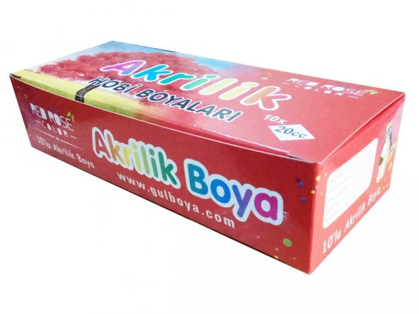 Akrilik Boya 10 Renk RedRose - Red Rose - 2