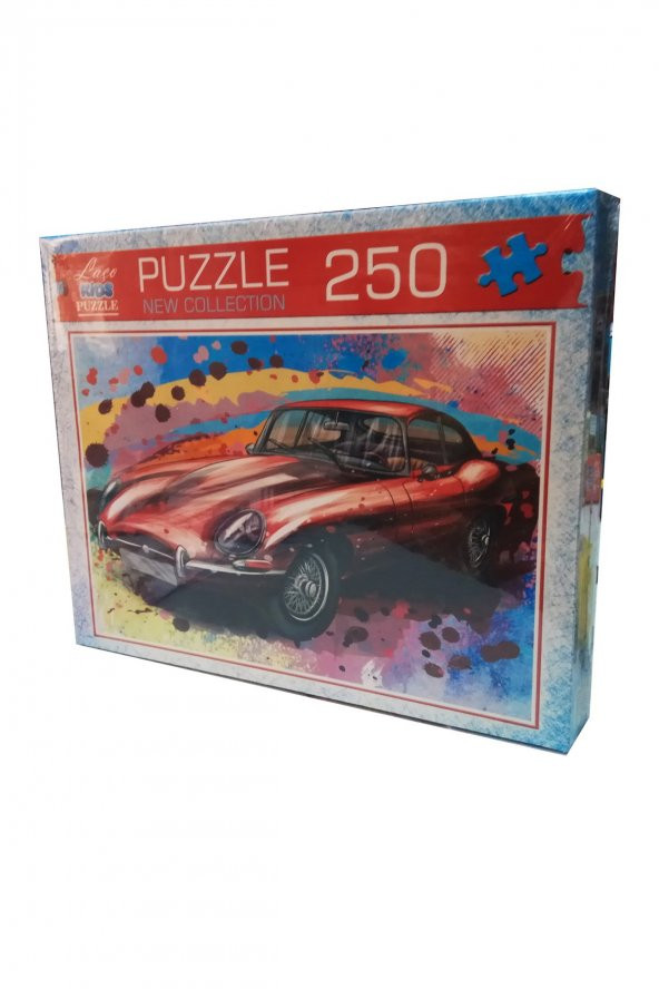 250 Parça Kırmızı Jaguar Araba Puzzle Yapboz - Ücretsiz Kargo - 2