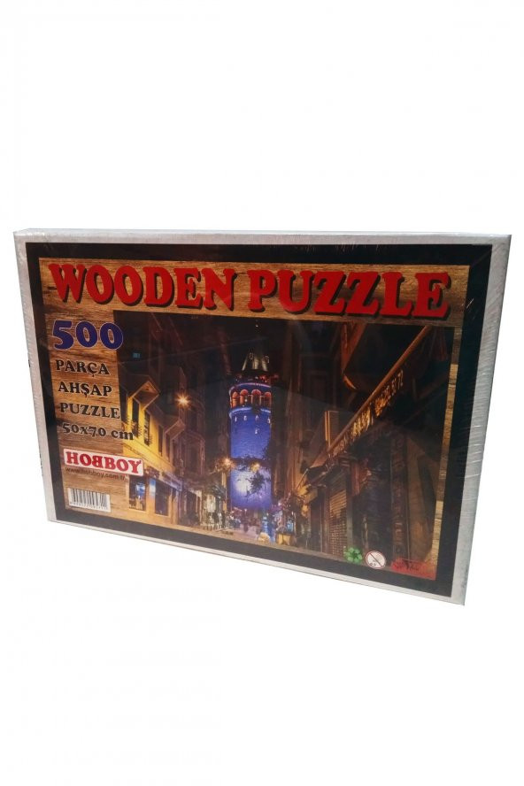 500 Parça Ahşap Puzzle - Galata Kulesi Yapboz - Ücretsiz Kargo - 2