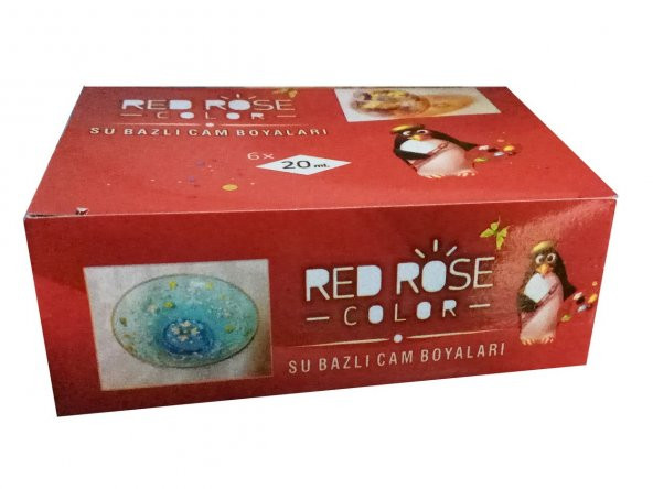 Cam Boyası 6 Renk Redrose