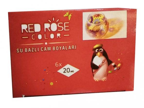 Cam Boyası 6 Renk Redrose - 2