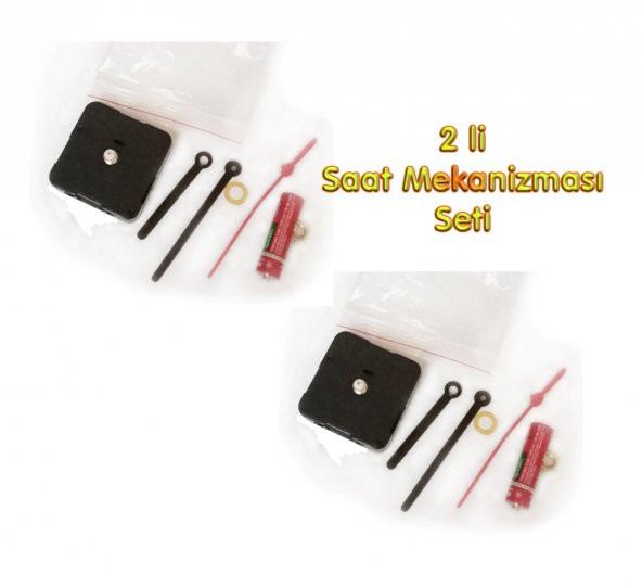 2li Saat Mekanizması Seti