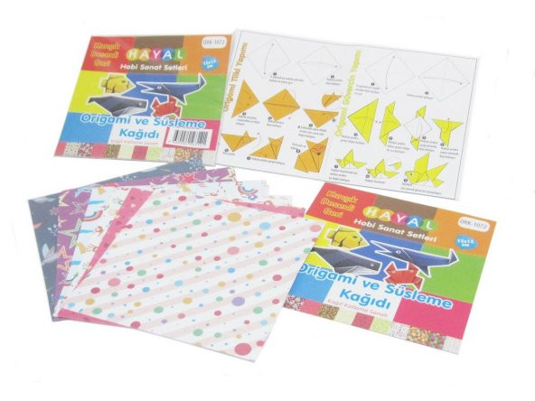 Hayal Origami Seti - Origami Karışık Desenli Kağıt Yapım Seti 2 - 3