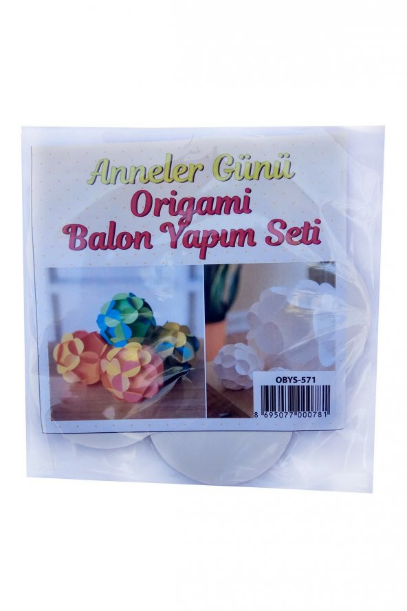 Annelere Hediyelik Origami Balon Yapım Seti