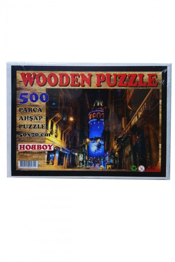 500 Parça Ahşap Puzzle - Galata Kulesi Yapboz - Ücretsiz Kargo