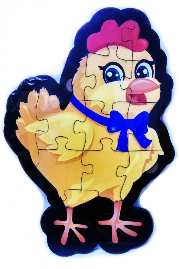 Civciv Şekilli Ahşap Puzzle Yapboz Yeni Ürün