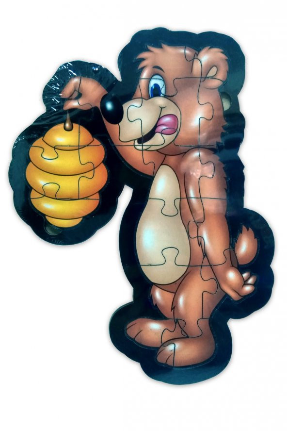 Ayı Şekilli Ahşap Puzzle Yapboz Yeni Ürün ücretsiz kargo