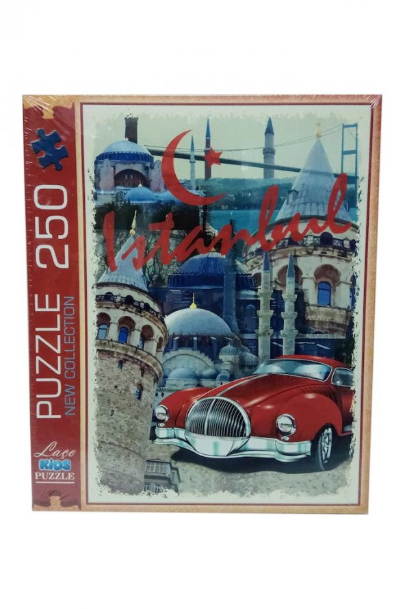 250 Parça İstanbul Temalı Puzzle Yapboz - Ücretsiz Kargo