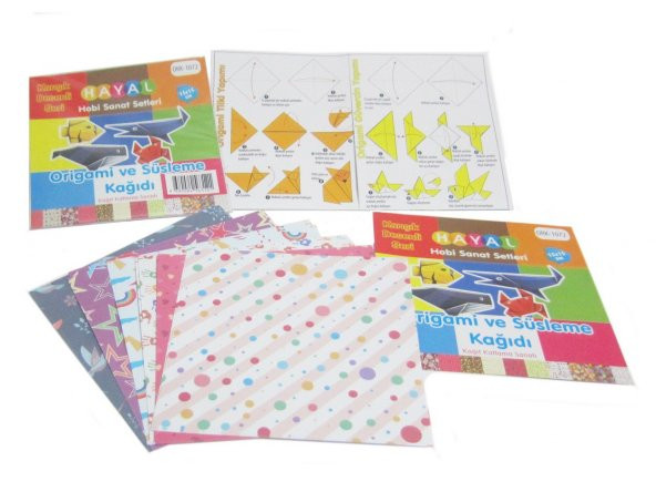Hayal Origami Seti - Origami Karışık Desenli Kağıt Yapım Seti 2