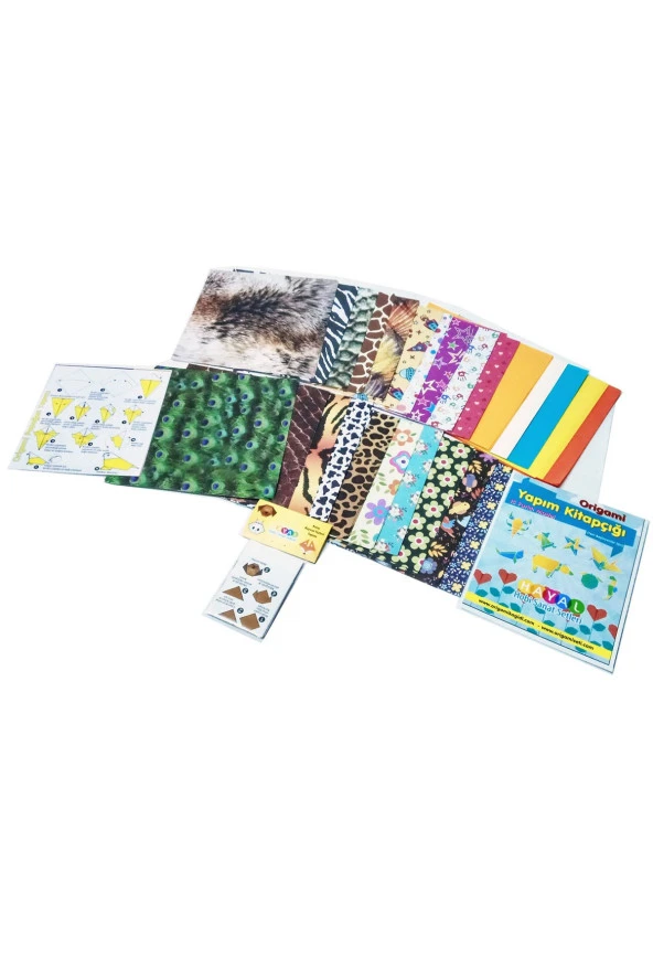 Hayal Origami Kağıt Seti Karışık 100 lü Paket - Hediyeli - 3