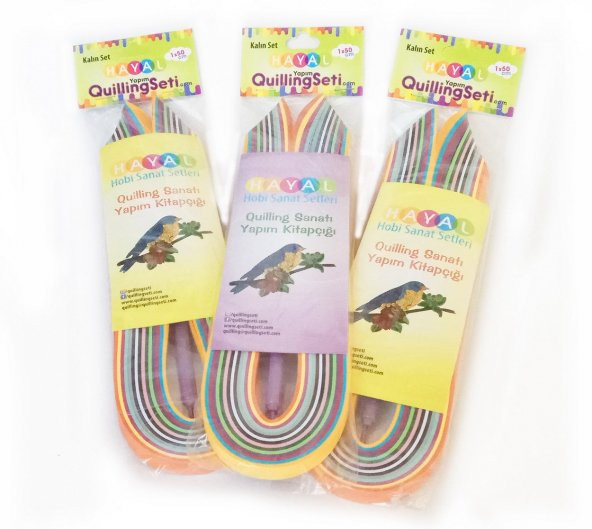 Hayal Quilling Öğrenci Seti - 1cm Kalın Set - 2