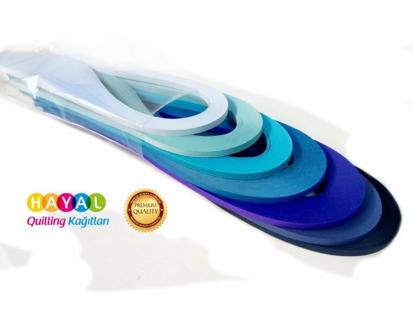 Mavilim Dünya Serisi Hayal Quilling Kağıtları 7 RENK - 2