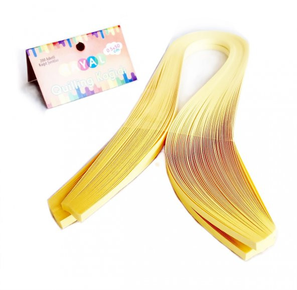 Hayal Quilling Kağıdı - Açık Sarı renk 200lü - 2