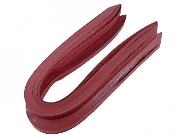 Quilling Kağıdı - Koyu Kırmızı Renk 1x50 cm 50li - 2