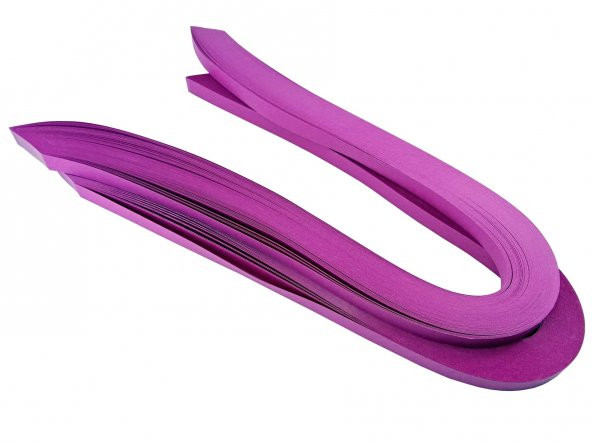 Quilling Kağıdı - Fuşya Renk 1x50cm 50li - 2