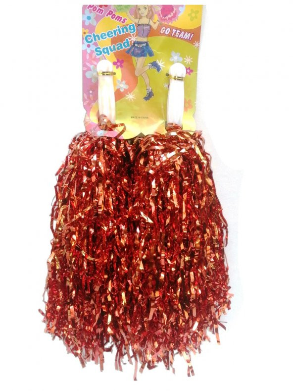 Metalik Renk Gösteri Ponponu - 25 cm - 3