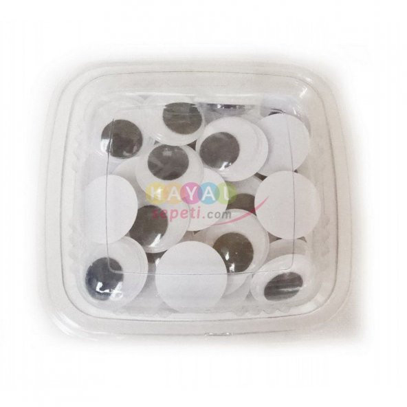 Oynar Göz 25mm Siyah Renk 50 Adetli - Resim 3