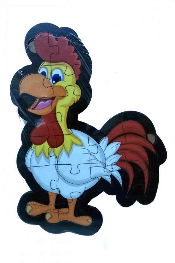 Horoz Şekilli Ahşap Puzzle Yapboz Yeni Ürün