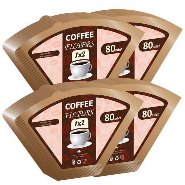 Coffee Filters Filtre Kahve Kağıdı No:2 80li  4 Paket