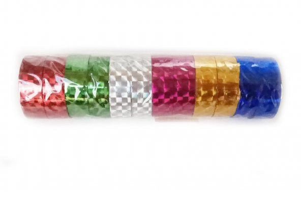 Yaldızlı Fosforlu Hologram Bant - 10 Paket - 3