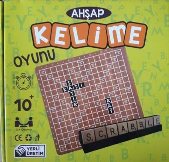 Ahşap Kelime Oyunu Scrabble