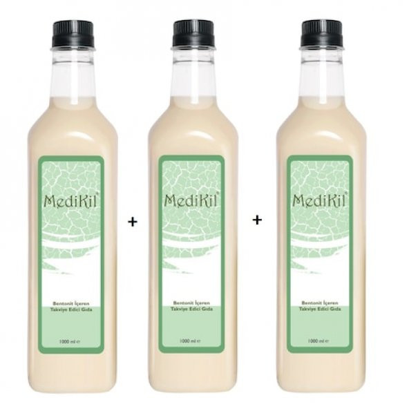 Medikil Bentonit Sıvı Solüsyon 3 x 1 L