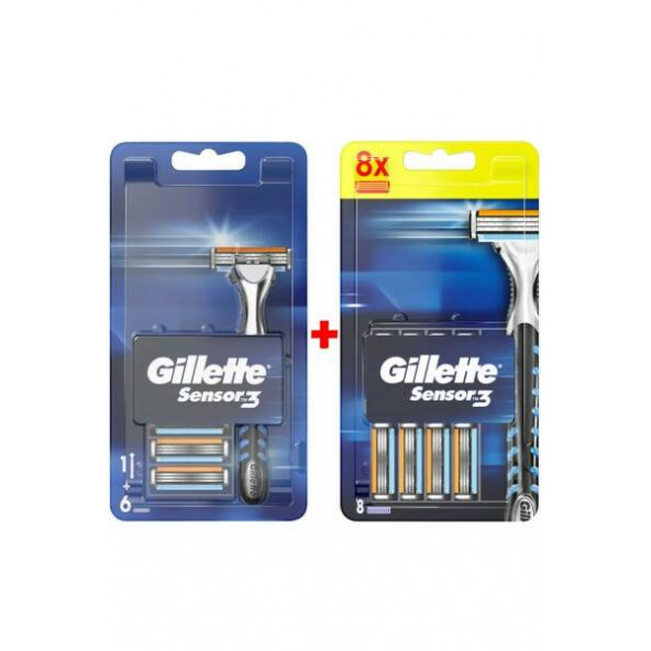 Sensor3 Tıraş Makinesi + Yedek Tıraş Bıçağı 14'lü