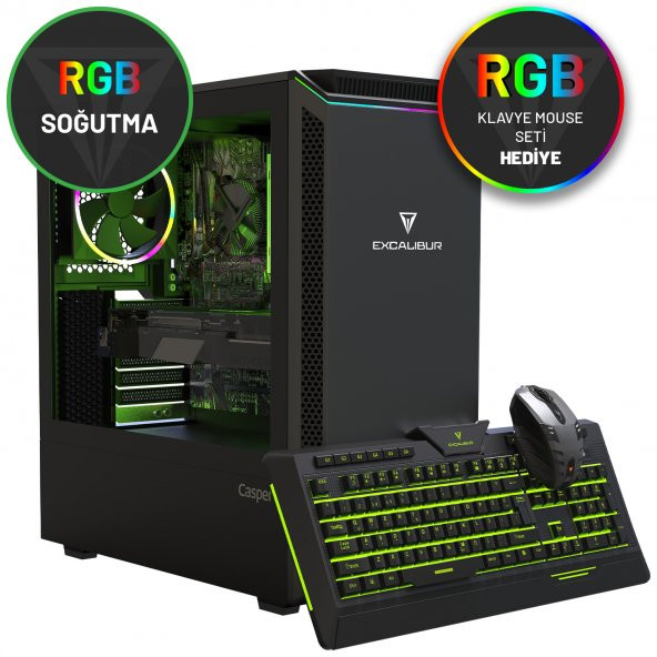Excalibur E60L.940F-AT60T-V-F Intel Core i5-9400F 12GB RAM 1TB HDD 8GB 2060 SUPER W10 Home - 2