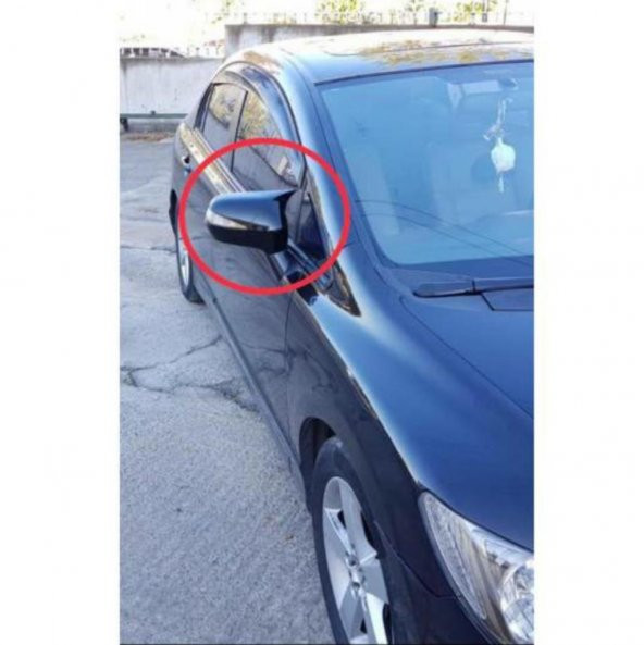 Honda Civic Fd6 Yarasa Ayna Kapağı ABS Plastik Batman Piano Black - 6