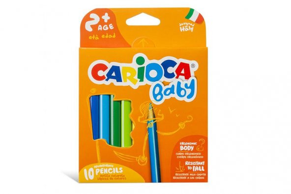 Carioca Baby Jumbo Üçgen Kuru Boya 10 Renk