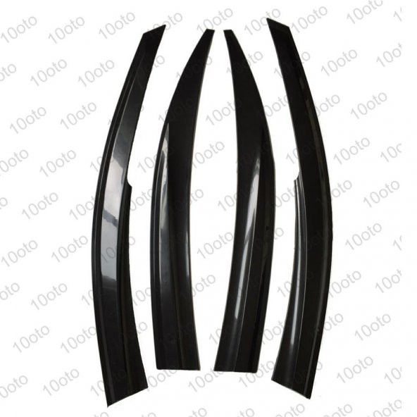 Toyota Corolla 2007-2012 Parlak siyah Mugen Cam Rüzgarlığı 4lü - 4