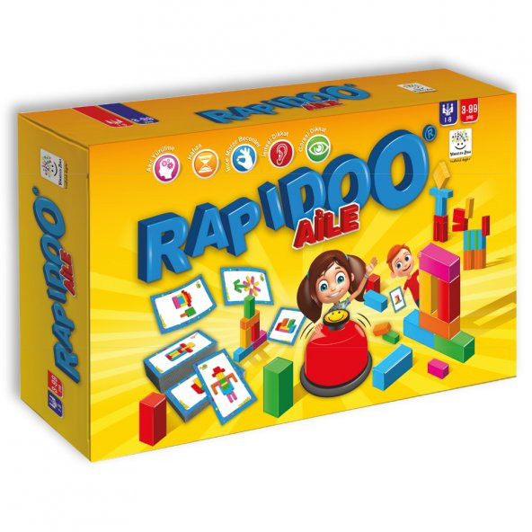 Rapidoo (Aile Oyunu) 3-99 Yaş Zeka Geliştiren Oyun