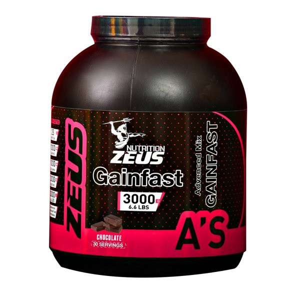 Zeus Nutrition GainFast 3000 Gr (ÇİKOLATA )