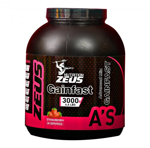 Zeus Nutrition GainFast 3000 Gr (çilek )