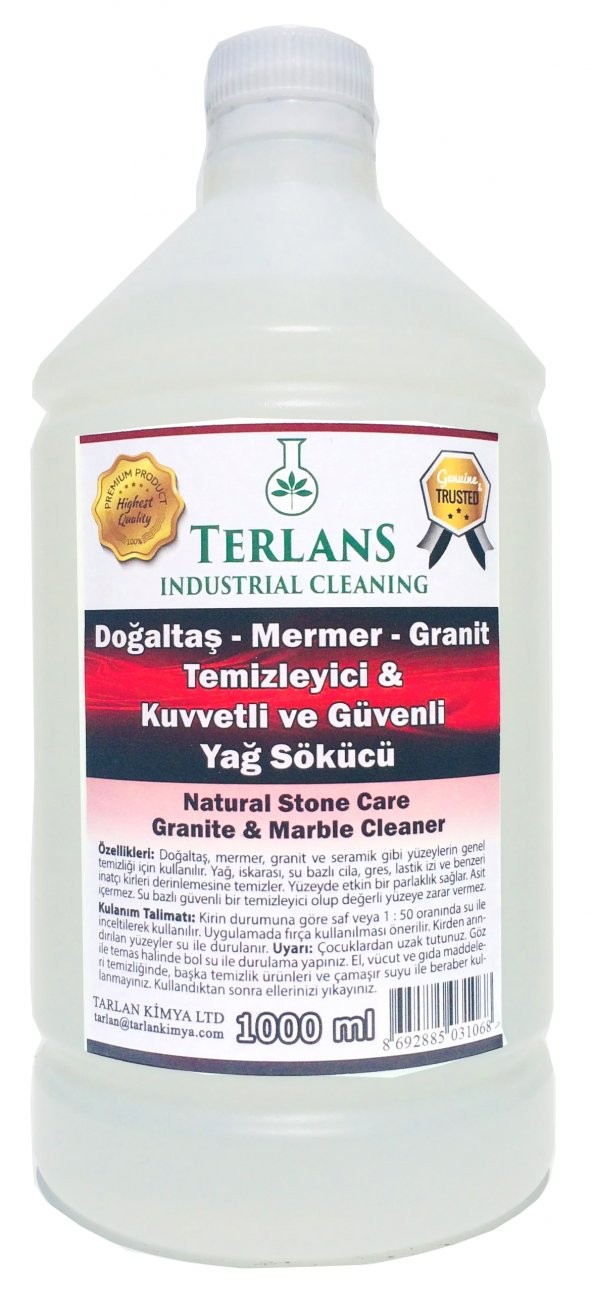TERLANS Doğaltaş Mermer Granit Temizleyici 1000 ml