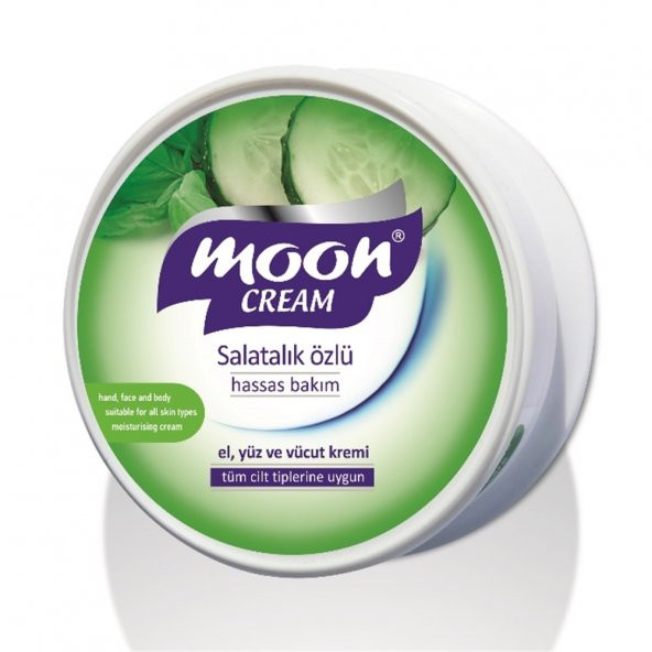 Moon Cream Salatalık Özlü Hassas Bakım El Yüz Vücut Kremi 150 ml