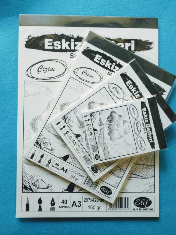 Eskiz Defteri Sketch Book A3 40 YP: 297x420 160 GR