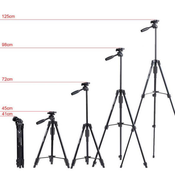 Yunteng VCT 5208 Bluetooth Kumandalı Telefon 3 Ayak Tripod 125 Cm - 9