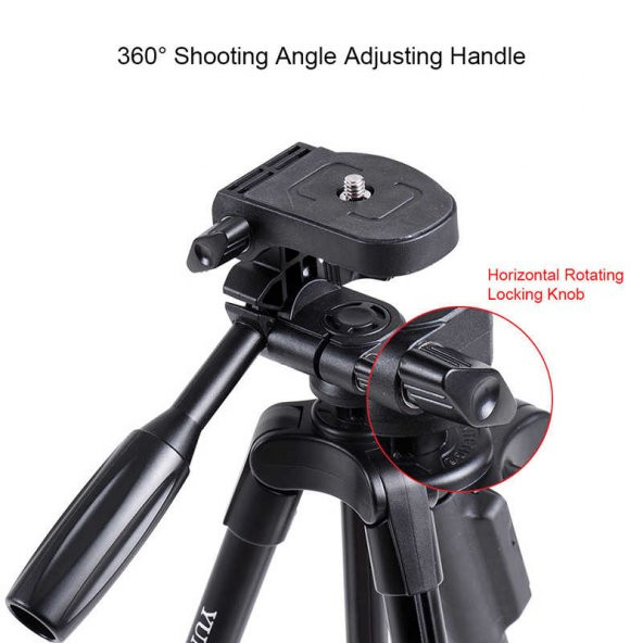 Yunteng VCT 5208 Bluetooth Kumandalı Telefon 3 Ayak Tripod 125 Cm - 12
