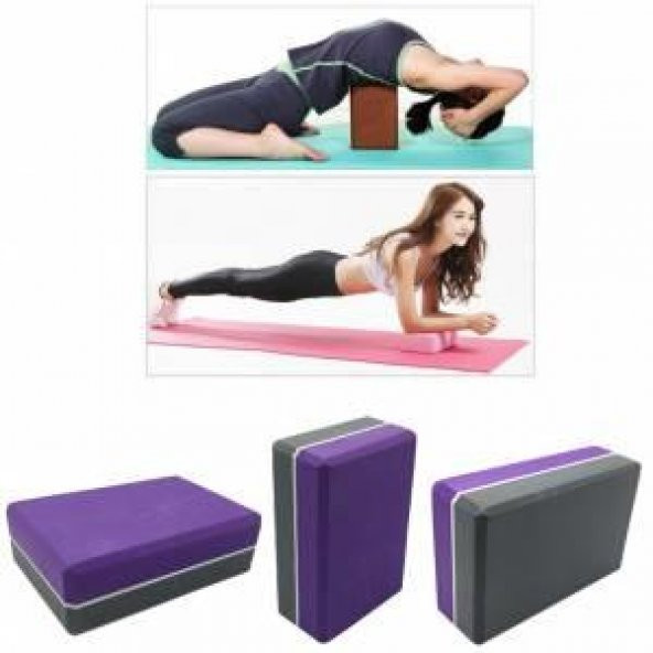 Yoga Bloğu Köpük Yoga Tuğlası Plates Egzersiz Yapma Denge Blok - 1