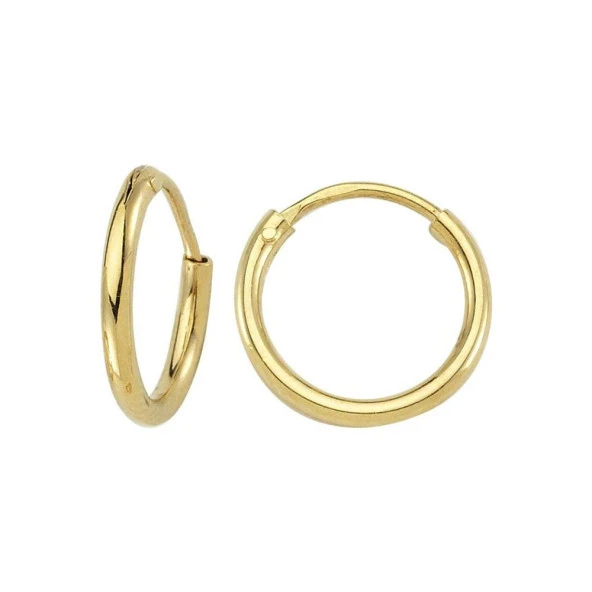 Halka Küpe 2.85 Gram 14 Ayar Altın