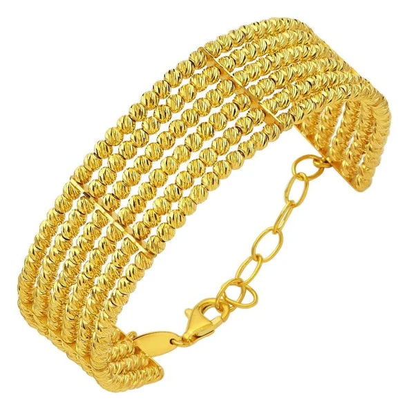 Toplu Bilezik 6 Sıralı 22 Ayar Altın 40.00 Gram