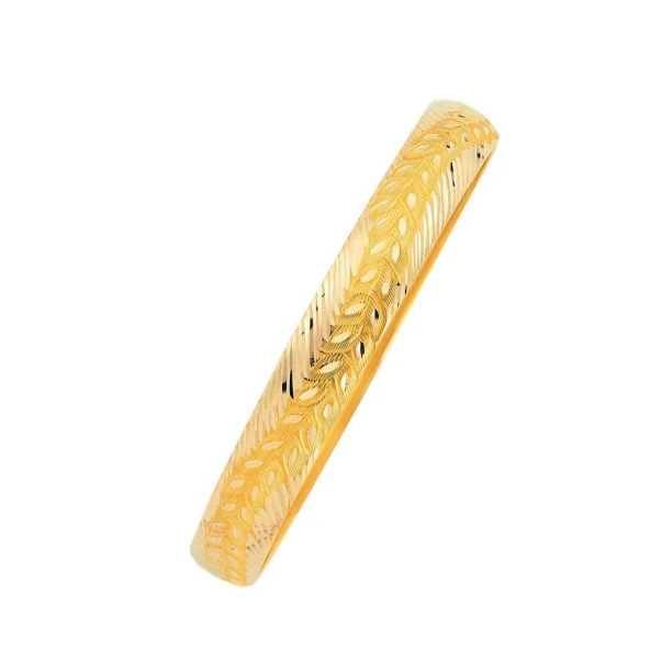 14 Ayar Altın Hediyelik Bilezik Yaprak Model 7 Gram