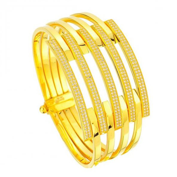 22 Ayar 4 kollu taşsız kaburga 50.00 gram